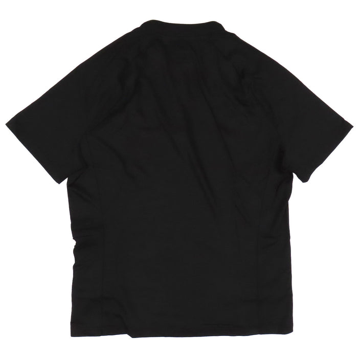 HERMES 
H アッシュ ロゴ ハーフジップ クルーネック ウール 
セリエ 半袖 Tシャツ