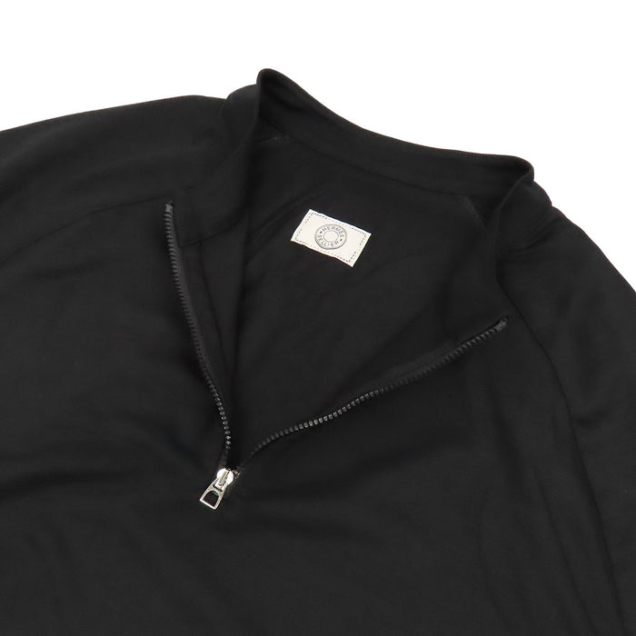 HERMES 
H アッシュ ロゴ ハーフジップ クルーネック ウール 
セリエ 半袖 Tシャツ