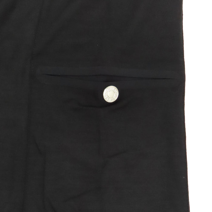 HERMES 
H アッシュ ロゴ ハーフジップ クルーネック ウール 
セリエ 半袖 Tシャツ
