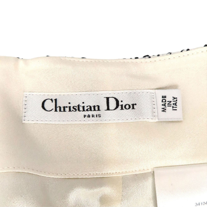 Dior 
CD ナイロン混 コットン混 
モノトーン フレア スカート