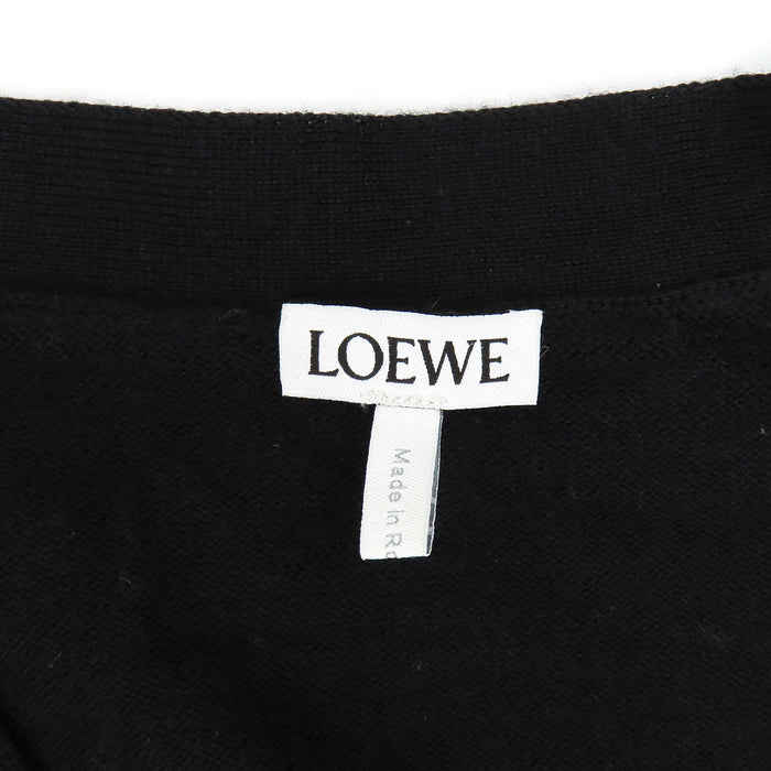 LOEWE 
ロゴ ロゴボタン ウール 
アナグラム 刺繍 カーディガン