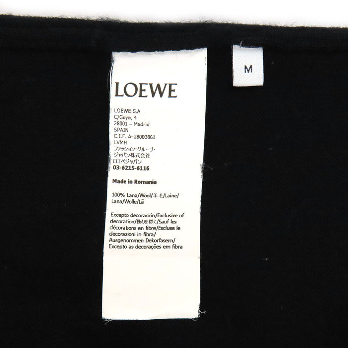 LOEWE 
ロゴ ロゴボタン ウール 
アナグラム 刺繍 カーディガン
