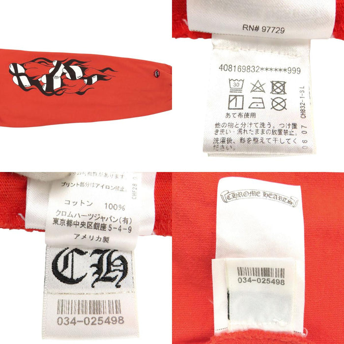 CHROME HEARTS 
CH PPO マッティボーイ スクロールラベル コットン 
MATTY BOY SADISTIC LIPSTICK 長袖 Tシャツ