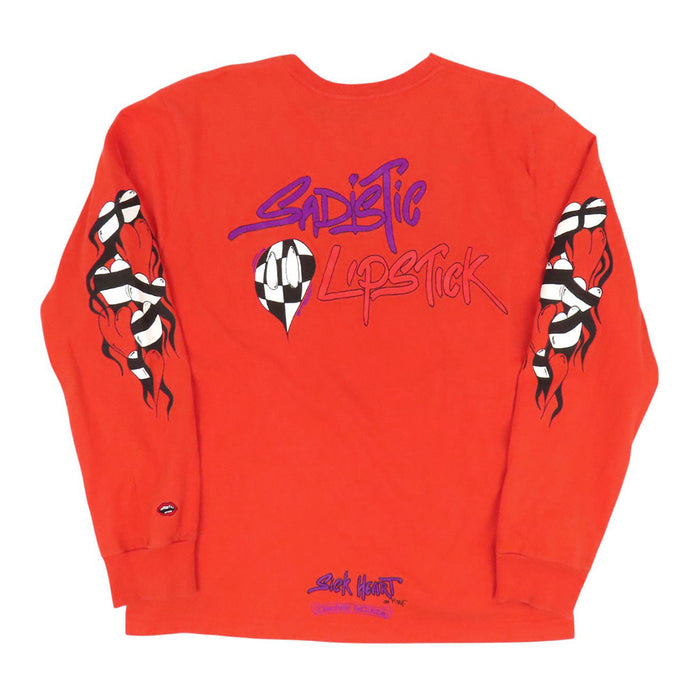 CHROME HEARTS 
CH PPO マッティボーイ スクロールラベル コットン 
MATTY BOY SADISTIC LIPSTICK 長袖 Tシャツ