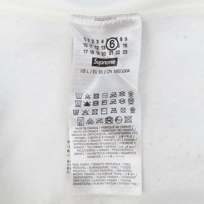 Supreme 
MM6 Maison Margiela スウェット コットン 裏起毛 
メゾンマルジェラ コラボ ボックスロゴ フーディ