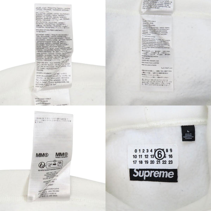 Supreme 
MM6 Maison Margiela スウェット コットン 裏起毛 
メゾンマルジェラ コラボ ボックスロゴ フーディ