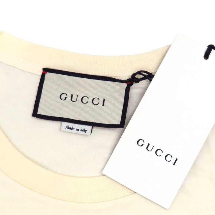 GUCCI 
ロゴ コットン 
ブレード スパンコール Tシャツ