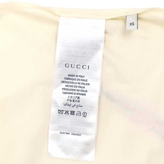 GUCCI 
ロゴ コットン 
ブレード スパンコール Tシャツ