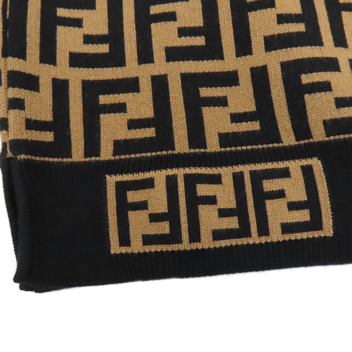 FENDI 
FF柄 ショートスリーブ クルーネック 
FFロゴ ズッカ柄 半袖 ニット