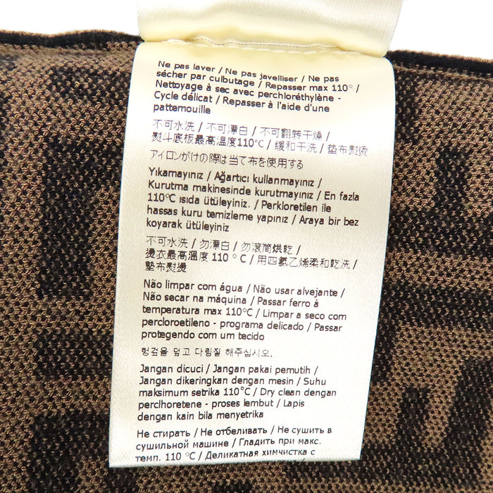 FENDI 
FF柄 ショートスリーブ クルーネック 
FFロゴ ズッカ柄 半袖 ニット