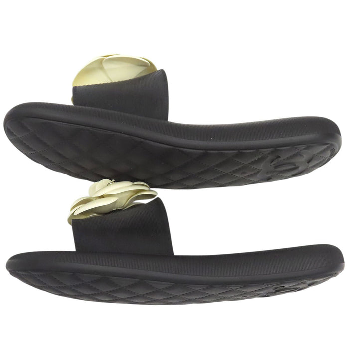 CHANEL 
COCO CC ロゴ フラット サンダル 18S 
ココマーク カメリア ミュール