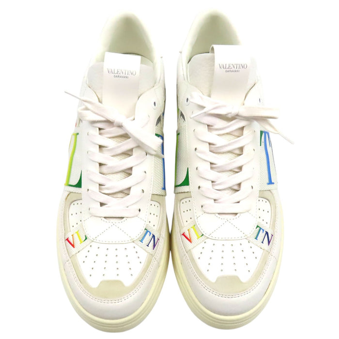 VALENTINO 
レザー レースアップ 
VLTN ロゴ スニーカー