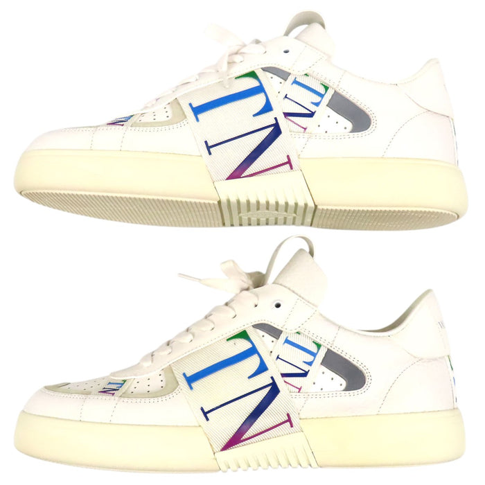 VALENTINO 
レザー レースアップ 
VLTN ロゴ スニーカー