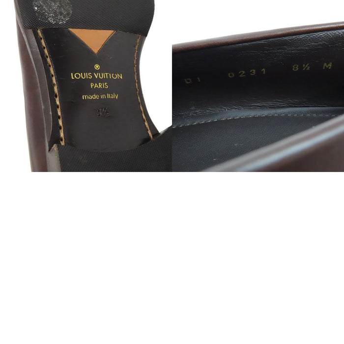 LOUIS VUITTON 
LV レザー 
モノグラム ローファー