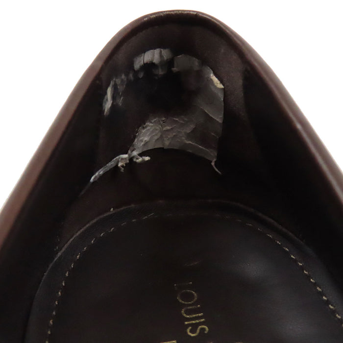 LOUIS VUITTON 
LV レザー 
モノグラム ローファー