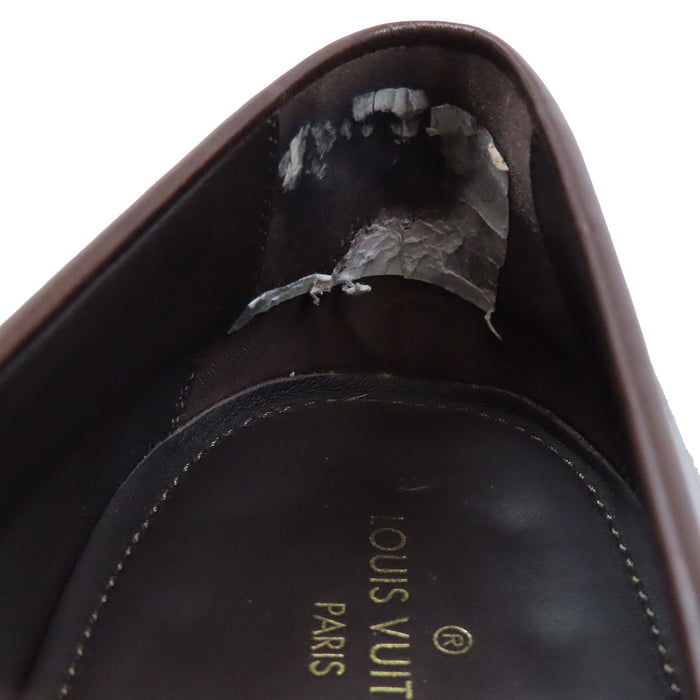 LOUIS VUITTON 
LV レザー 
モノグラム ローファー