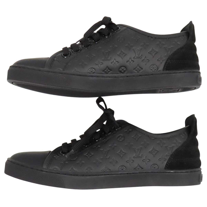 LOUIS VUITTON 
LV ラバー スウェード レースアップ 
モノグラム レザー ローカット スニーカー