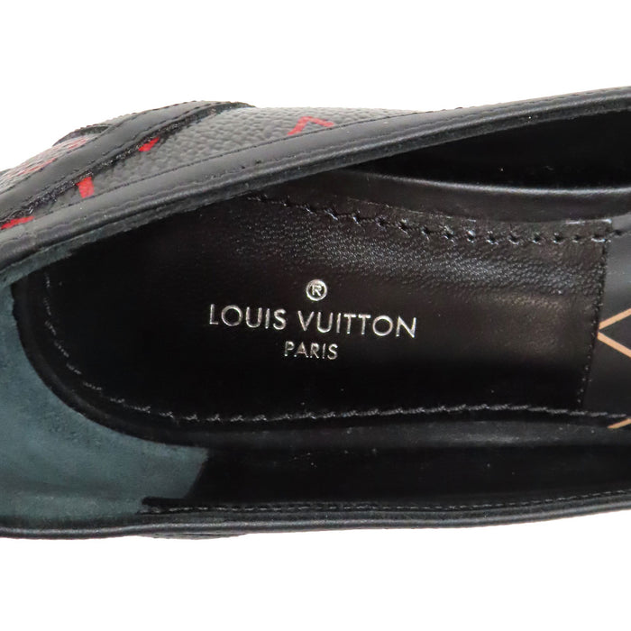 LOUIS VUITTON 
LV レザー ラウンドトゥ アンフラージュ 
モノグラム バレエ シューズ
