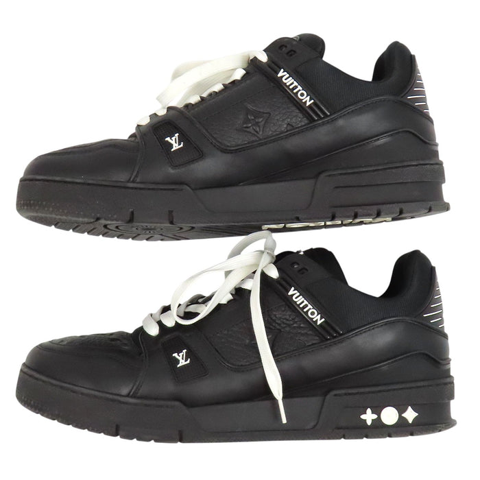 LOUIS VUITTON 
LV ロゴ モノグラム レースアップ レザー 
LV トレイナー ライン スニーカー
