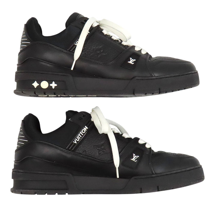 LOUIS VUITTON 
LV ロゴ モノグラム レースアップ レザー 
LV トレイナー ライン スニーカー