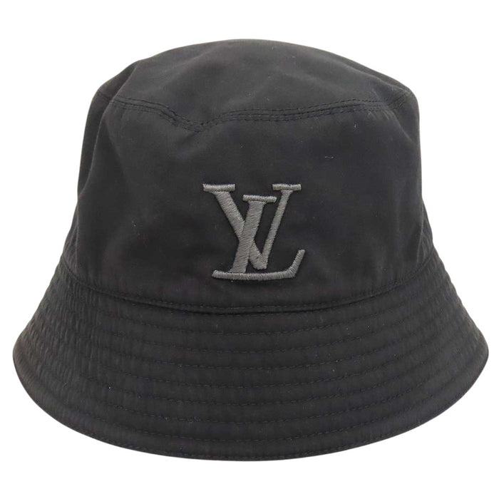LOUIS VUITTON 
ロゴ刺繍 コットン 
バケットハット オンリー LV