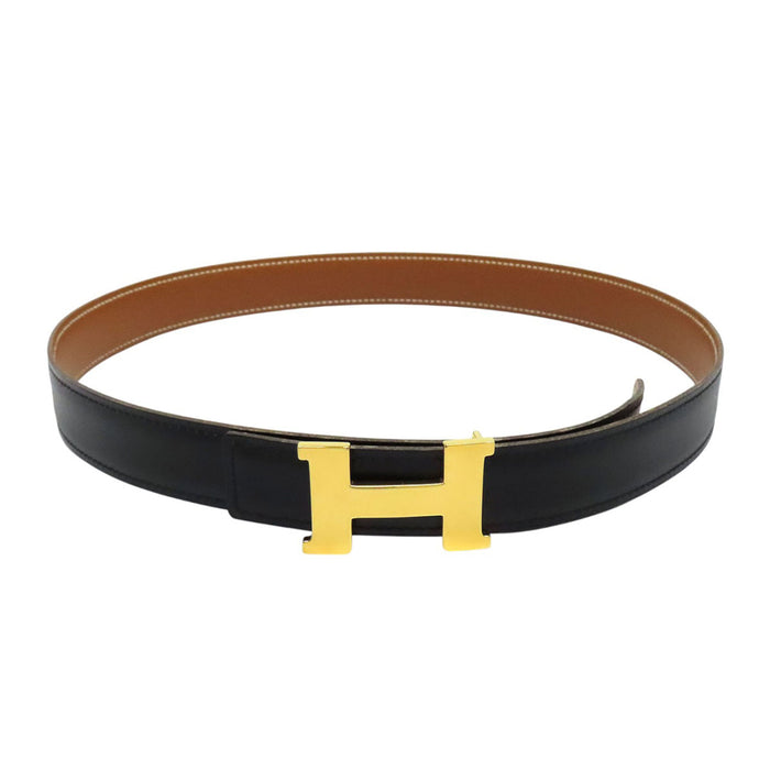 HERMES 
H アッシュ ゴールドカラーメタル 24mm □B刻印 
コンスタンスミニ リバーシブル レザー ベルト
