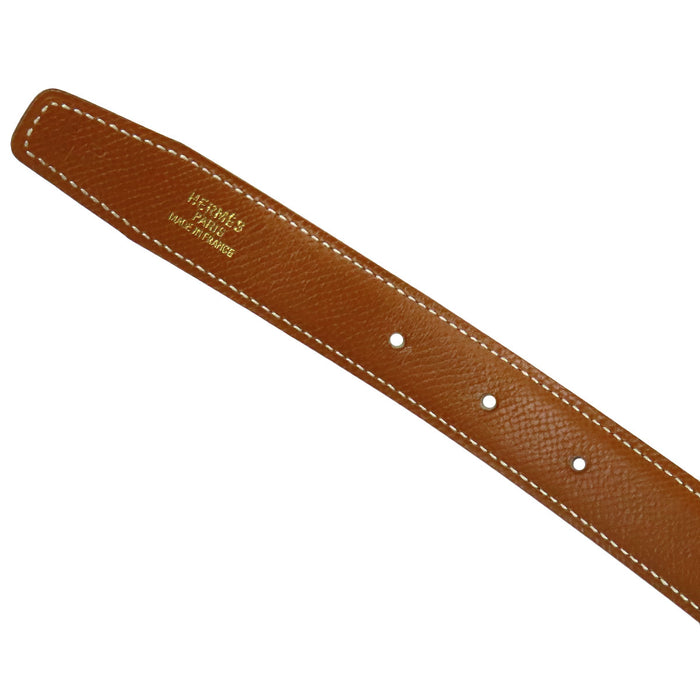 HERMES 
H アッシュ ゴールドカラーメタル 24mm □B刻印 
コンスタンスミニ リバーシブル レザー ベルト