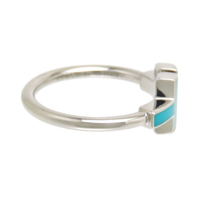 TIFFANY&Co. 
T Wire Diamond Turquoise Ring