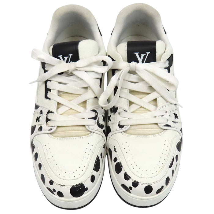 LOUIS VUITTON 
Yayoi Kusama YK LV ロゴ レザー レースアップ 
草間 彌生 LV トレイナー ライン スニーカー