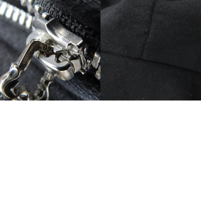 CHROME HEARTS 
MADE IN HOLLYWOOD CALIFORNIA FUCK YOU CH Eye Chart スクロールラベル コットン 
ダガージップ ホースシュー パーカー
