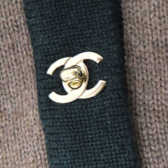CHANEL 
COCO CC ロゴ ニット 
ココマーク ターンロック カシミヤ ロング カーディガン