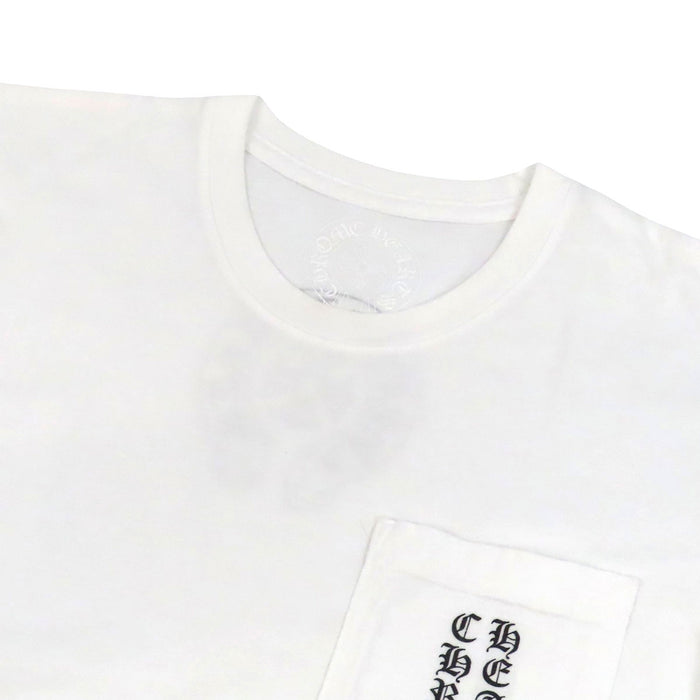CHROME HEARTS 
CH T-SHRT ロゴ コットン スクロールラベル 
Tバー バック ホースシュー プリント Tシャツ