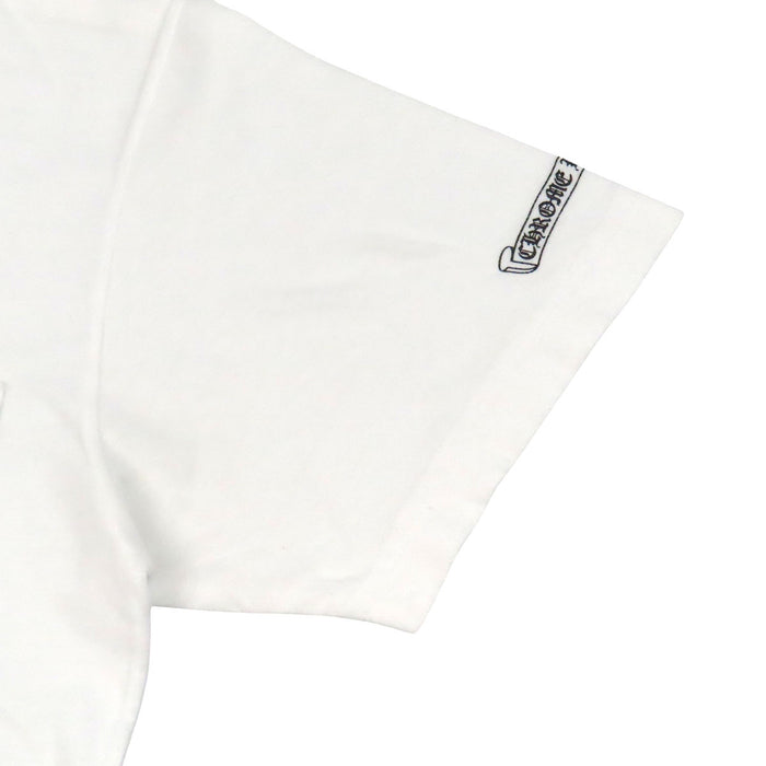 CHROME HEARTS 
CH T-SHRT ロゴ コットン スクロールラベル 
Tバー バック ホースシュー プリント Tシャツ