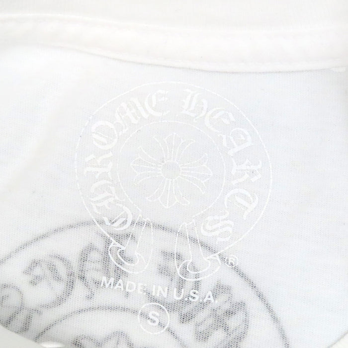 CHROME HEARTS 
CH T-SHRT ロゴ コットン スクロールラベル 
Tバー バック ホースシュー プリント Tシャツ