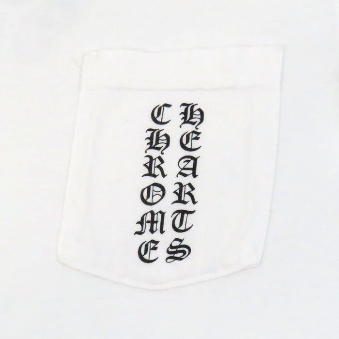 CHROME HEARTS 
CH T-SHRT ロゴ コットン スクロールラベル 
Tバー バック ホースシュー プリント Tシャツ