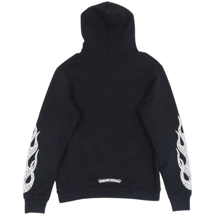 CHROME HEARTS 
ファイヤーパターン スウェット コットン 裏起毛 
アーム フレイム CHプラス プリント フーディ