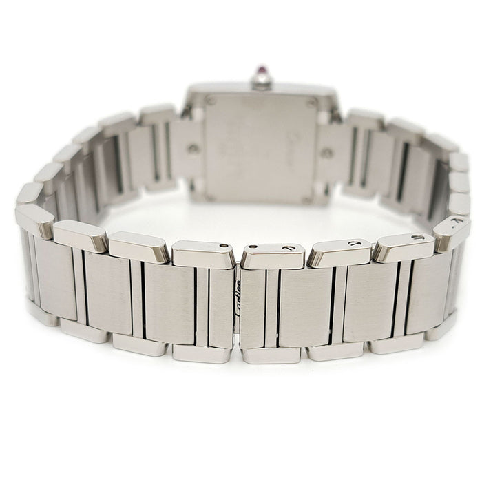 CARTIER 
Tank Française SM Pink Shell Dial 
With Box and Guarantee