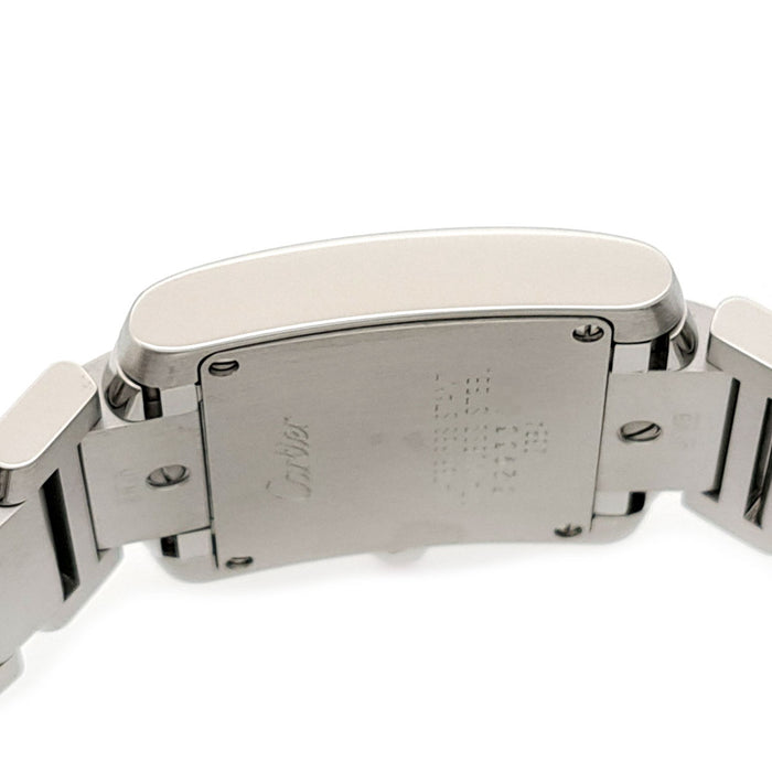 CARTIER 
Tank Française SM Pink Shell Dial 
With Box and Guarantee