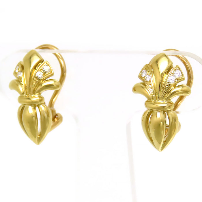 MIKIMOTO 
Diamond Pearl Earrings with Replacement Charm
