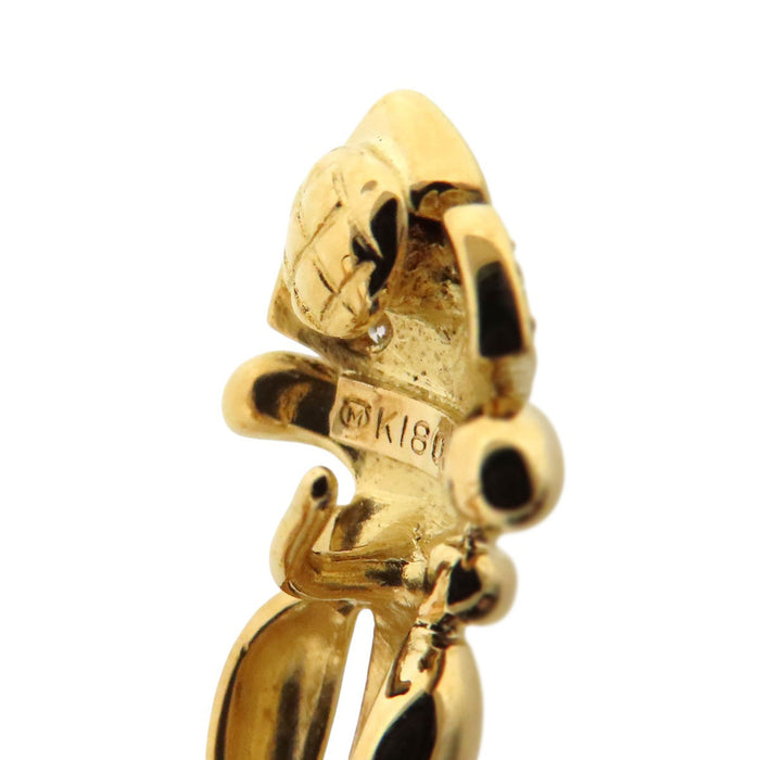 MIKIMOTO 
Orecchini perla con diamanti con charm intercambiabile