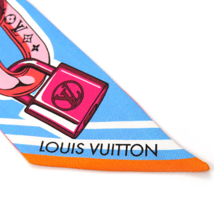 LOUIS VUITTON 
LVサークル ロゴ チェーン柄 パドロック柄 カデナ柄 
バンドー BB ビジュエルド スカーフ 
モノグラム