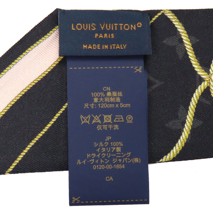 LOUIS VUITTON 
LV マリン シルク 
バンドー BB アルティメット スカーフ 
モノグラム