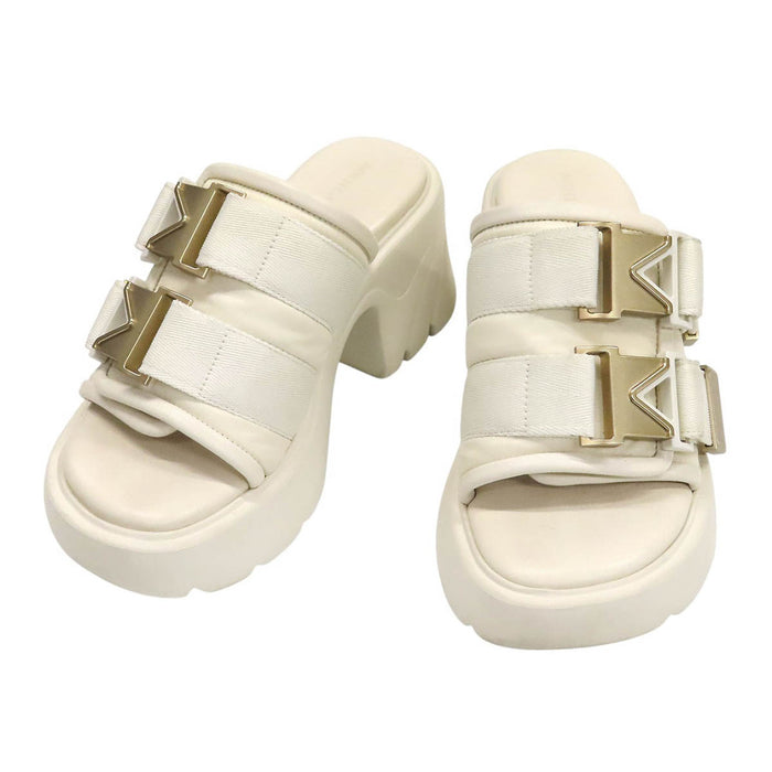 BOTTEGAVENETA 
レザー 
フラッシュ ダブルベルト サンダル