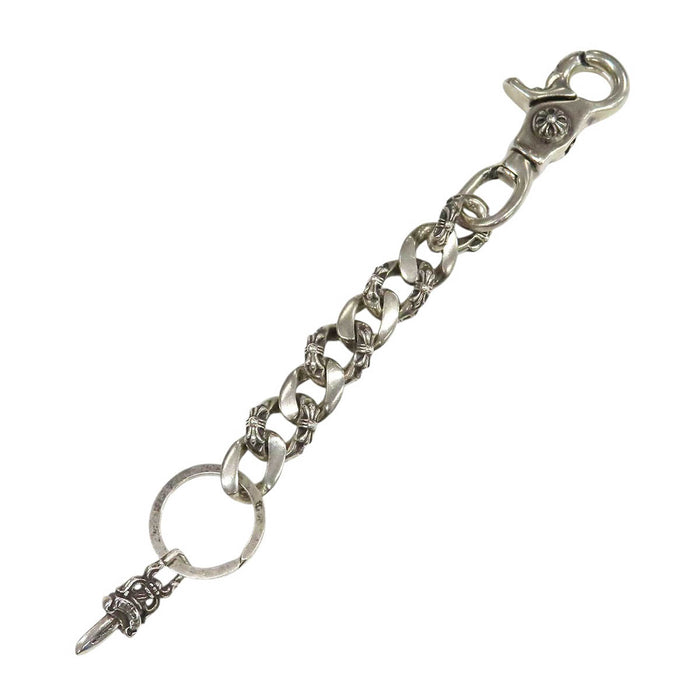 CHROME HEARTS 
クロスボール ダガー シルバー 8LINK 
ロング ファンシーリンク キーチェーン