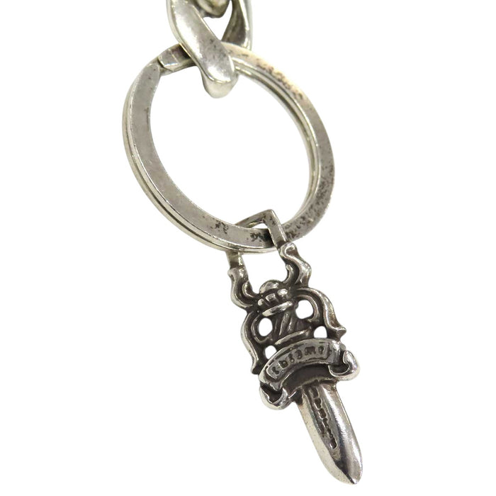 CHROME HEARTS 
クロスボール ダガー シルバー 8LINK 
ロング ファンシーリンク キーチェーン