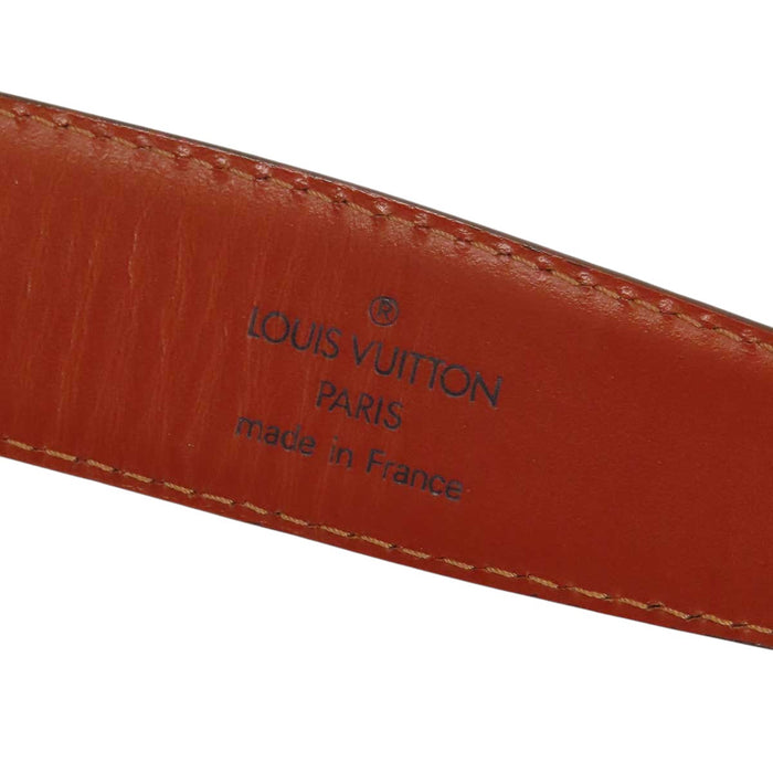 LOUIS VUITTON 
LV ロゴ ゴールドカラーメタル 
エピ サンチュール ベルト