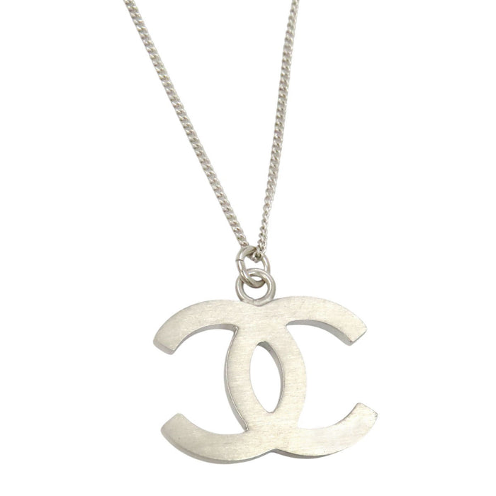 CHANEL 
B13C COCO CC ロゴ シルバーカラーメタル 
ココマーク ラインストーン ネックレス