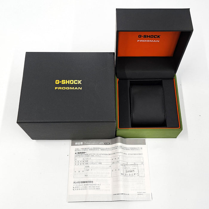 CASIO 
G-SHOCK フロッグマン ボルネオ・レインボー・トード 
箱ギャラ付 Gショック