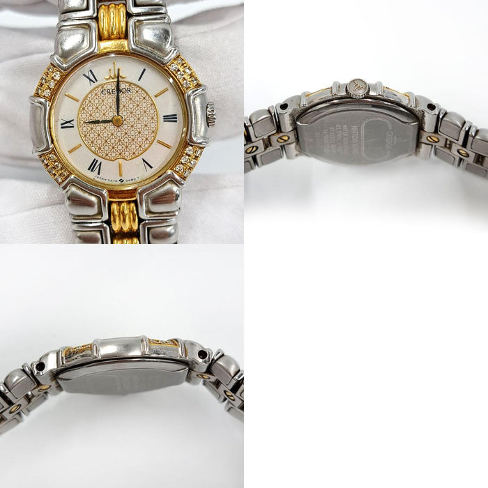 SEIKO 
Credor Entrata Diamond Bezel