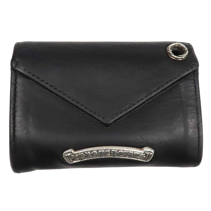 CHROME HEARTS 
TINY WALLET CH Plus Scroll Label Leather 
Tiny Wallet